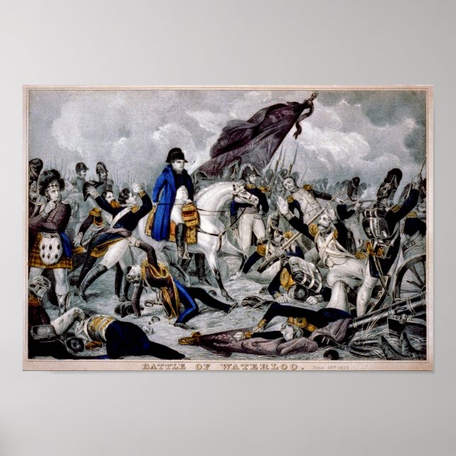 Póster Batalla de Waterloo (Frente)