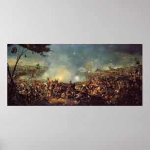 Póster Batalla de Waterloo de Guillermo Sadler