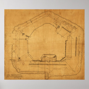 Póster Batalla del fuerte Sumter - guerra civil 2