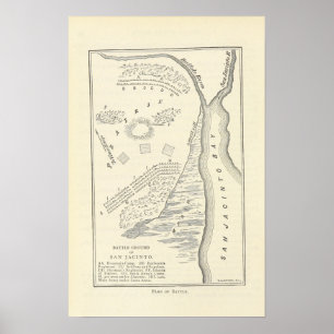 Póster Batalla del Mapa de San Jacinto
