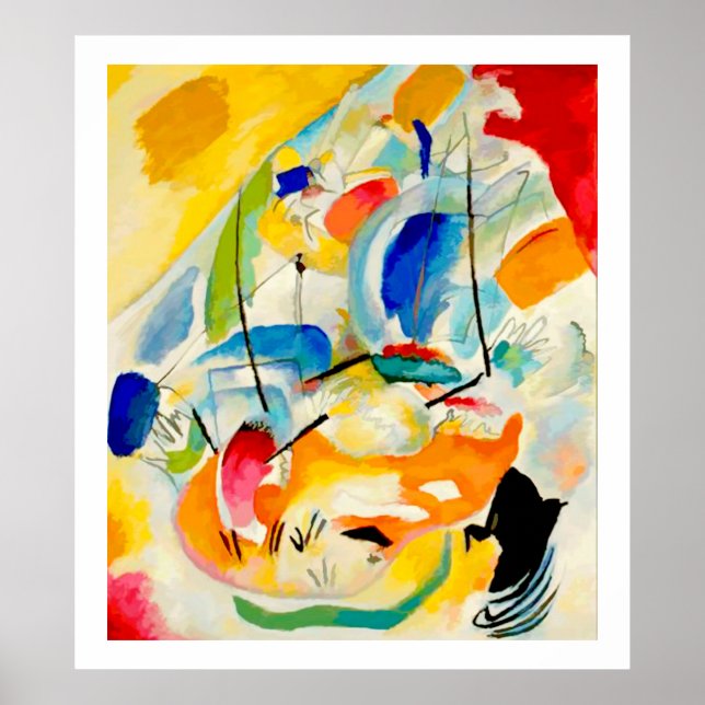 Póster Batalla del mar de Kandinsky 1913 (Frente)