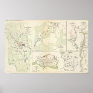 Póster Batalla del pantano Fourche de Corinto Iuka