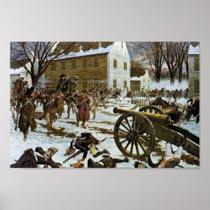 Póster Batalla del poster de la lona de Trenton