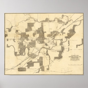 Póster Batalla del río Stones - Guerra Civil Panorámica