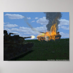 Póster Batalla del tanque