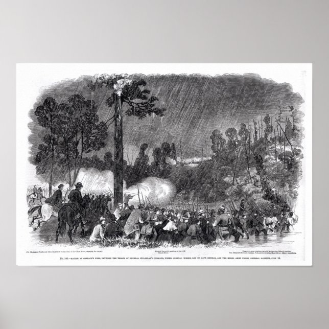 Póster Batalla en el Ford de Corrack (Frente)