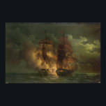 Póster Batalla entre la fragata francesa 'Arethuse'<br><div class="desc">Batalla entre la fragata francesa 'Arethuse' y la fragata inglesa 'Amelia' en vista de las islas de Loz,  7 de febrero de 1813 | por Louis Philippe Crepin | Ubicación del arte: Chateau de Versailles,  Francia | Artista francés | Número de colección de imágenes: XIR155356</div>