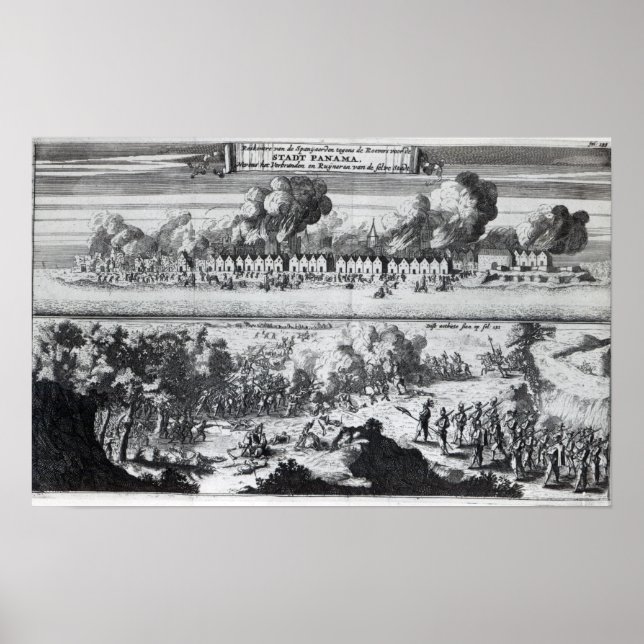 Póster Batalla entre los bucaneros (Frente)