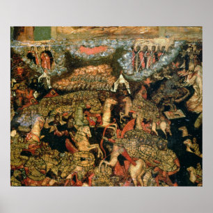 Póster Batalla entre tropas rusas y tártaras