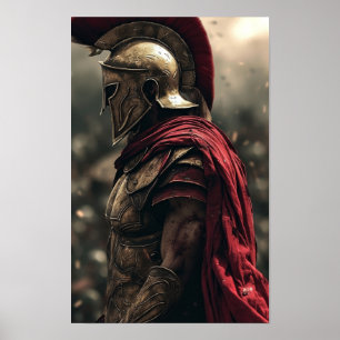 Póster Batalla épica del Poster de 300 espartanos