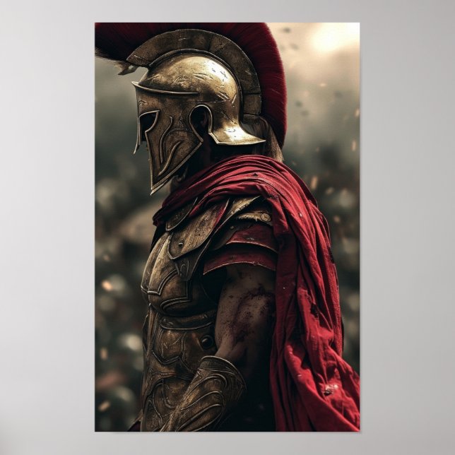 Póster Batalla épica del Poster de 300 espartanos (Frente)