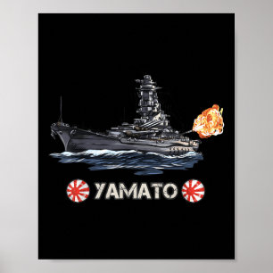 Póster Batalla japonesa de la Segunda Guerra Mundial Yama