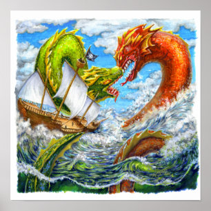 Póster Batalla marítima