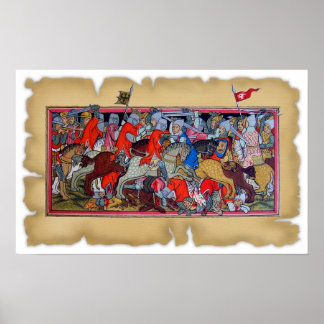 Póster Batalla medieval