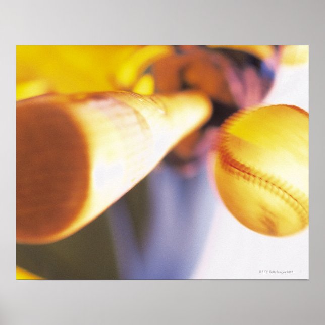Póster Batalla que contacta al béisbol (Frente)