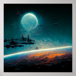 Póster Batallas orbitales