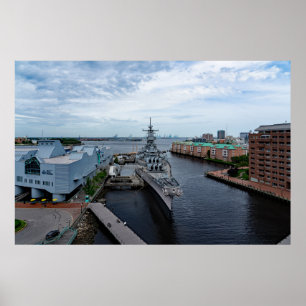 Póster Batallero USS Wisconsin "Whisky"