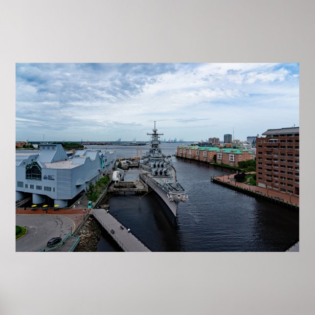 Póster Batallero USS Wisconsin "Whisky" (Frente)
