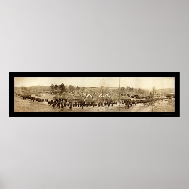 Póster Batallón de armas de máquina foto 1918 (Frente)