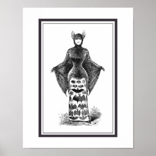 Póster Bate victoriano vintage