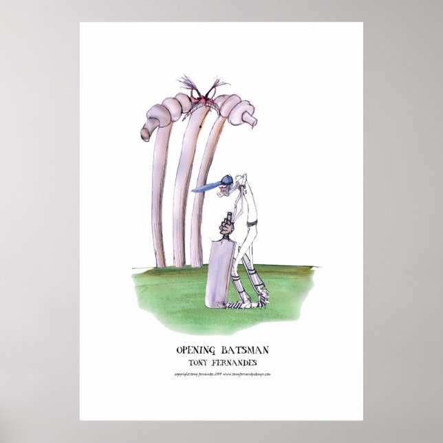 Póster bateador de apertura, poster tony fernandes (Frente)