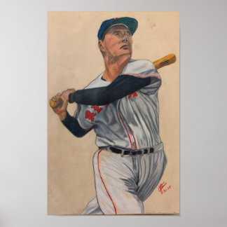 Póster Bateador de béisbol