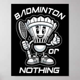 Póster Batería De Personalizado Badminton For ever Y Grap