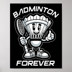 Póster Batería De Personalizado Badminton For ever Y Grap