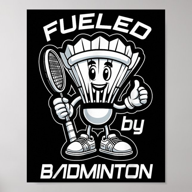 Póster Batería De Personalizado Badminton For ever Y Grap (Frente)