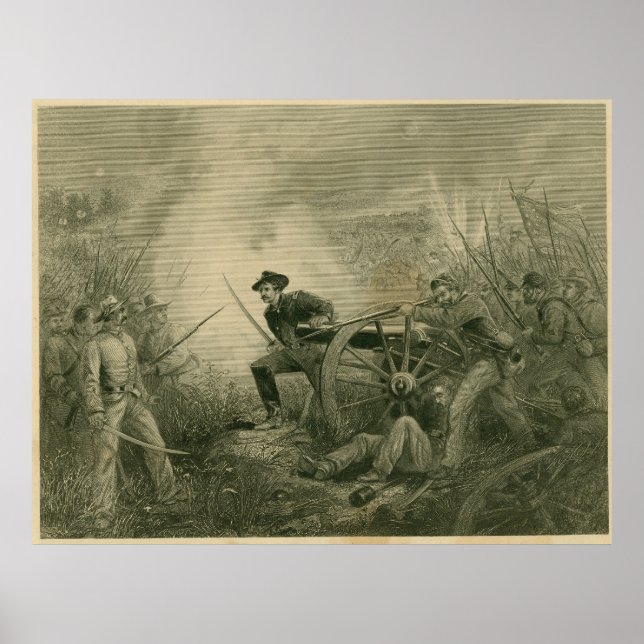 Póster Batería de Van Pelt en Chickamauga (Frente)