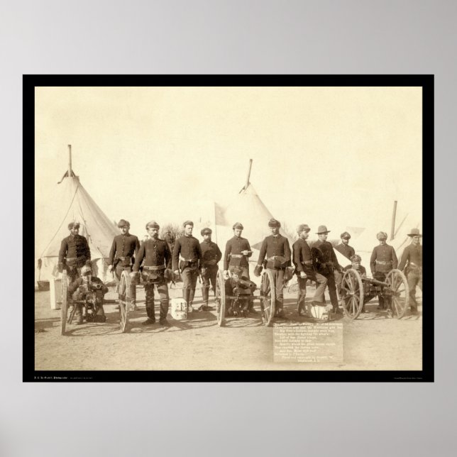 Póster Batería E de la 1ª Artillería & Hotchkiss Gun SD 1 (Frente)