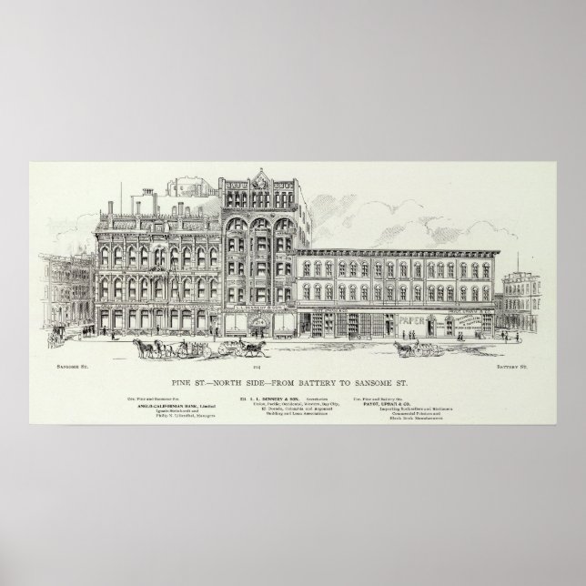 Póster Batería Pine North Side y Sansome (Frente)