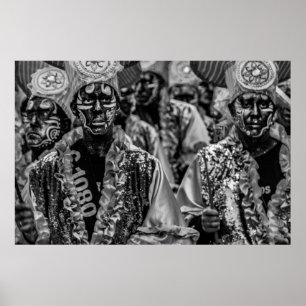 Póster Bateristas de candombe en el desfile de llamadas, 