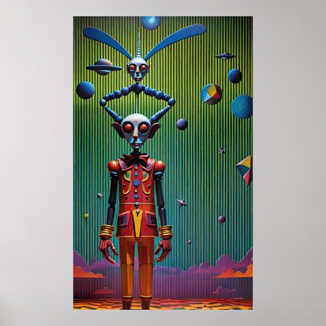 Póster Batferatu y su niño en el planeta vampiro Ken Gage (Frente)