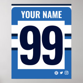 Póster Bath Personalised Rugby Shirt Poster