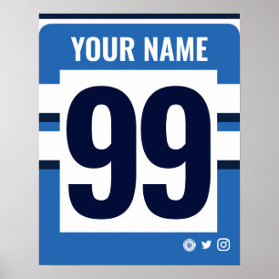 Póster Bath Personalised Rugby Shirt Poster