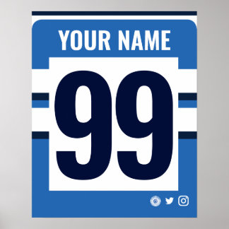 Póster Bath Personalised Rugby Shirt Poster