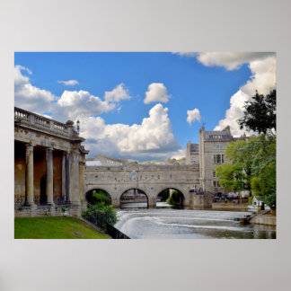 Póster Bath, Puente Pulteney.