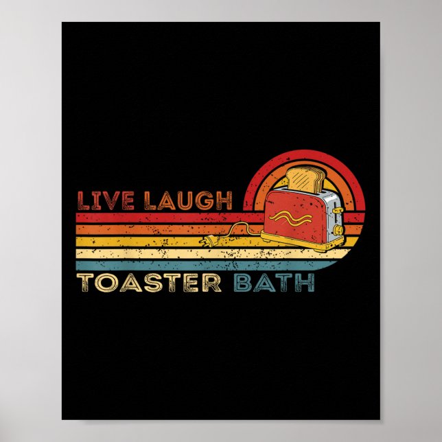 Póster Bath Vintage Skeleton Meme Dark (Frente)