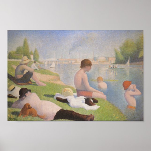 Póster Bathers at Asnieres by Georges Seurat (Frente)