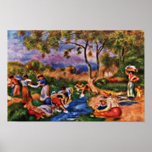 Póster Bathers By Pierre-Auguste Renoir (Mejor Calidad)