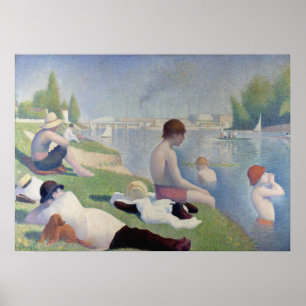 Póster Bathers of Asnières - Georges Pierre Seurat