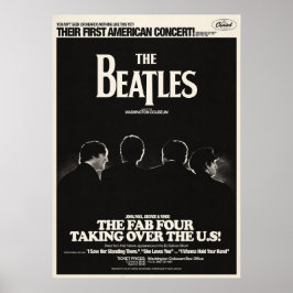 Póster batidos, rock clásico, banda vintage, música britá