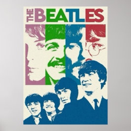 Póster batidos, rock clásico, banda vintage, música britá