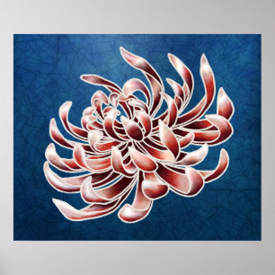 Póster Batik Chrysanthemum