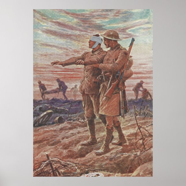 Póster Batlefield: Amistad de guerra liderando soldado ci (Frente)
