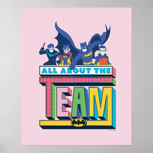 Póster Batman | All About The Team (Frente)
