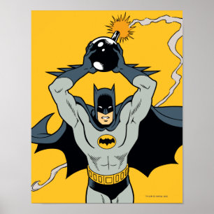 Póster Batman corriendo con bomba