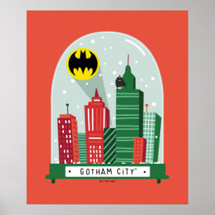 Póster Batman Gotham City™ Snow Globe Graphic