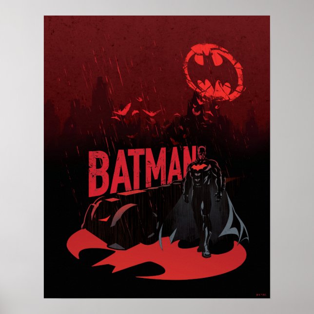 Póster Batman Lluvia Carmesí (Frente)
